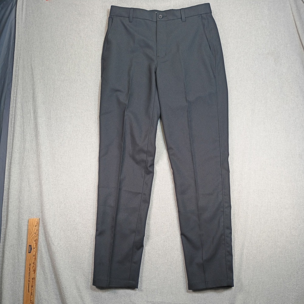 Oobe Mens 30x32 Black Performance Dress Pants Straight Leg Business Casual Work